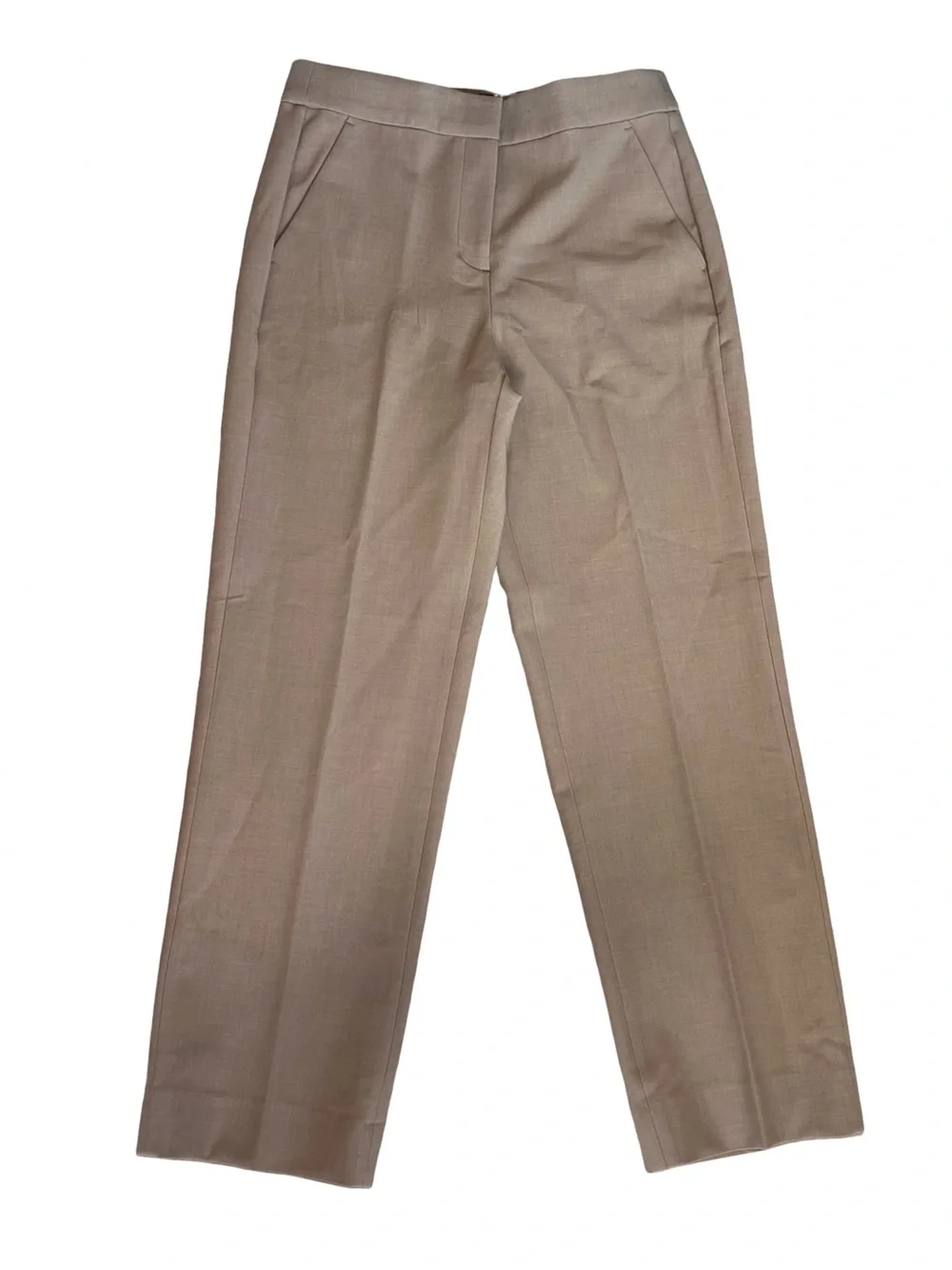 J. Crew Women’s Sz 6 Camel Straight Leg Pants Kate High Rise Four Season Stretch